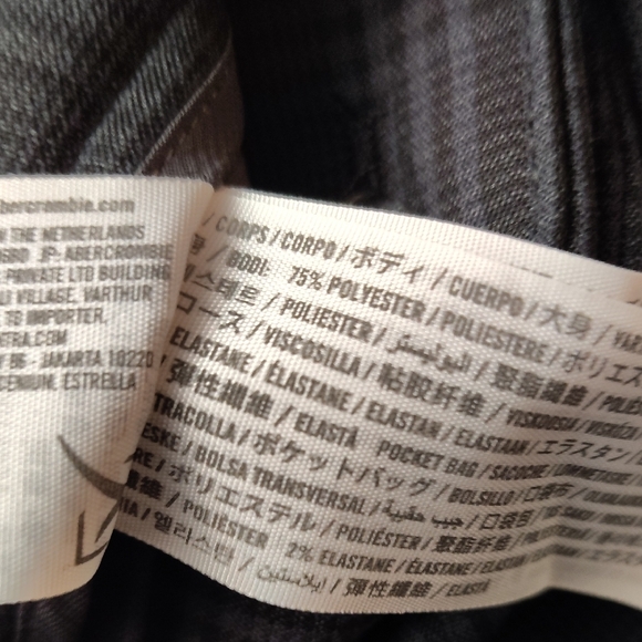 ABERCROMBIE & FITCH WOMENS CLASSY BEAUTIFUL PLAID PATTERN PANTS/TROUSERS/SLACKS - Picture 9 of 14